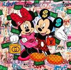 Mickey mouse  op canvas.  NR 2 van 10., Antiek en Kunst, Kunst | Schilderijen | Modern, Ophalen