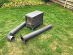 Kacheltje, terras-kachel met afvoerbuis, Huis en Inrichting, Kachels, Ophalen