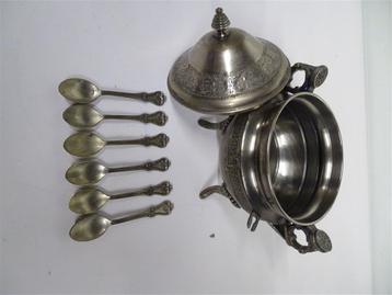 A6462. Antieke Spooner [Suikerpot] beschikbaar voor biedingen