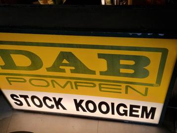 Lichtreclame lichtbak , DAB POMPEN , STOCK OOIGEM , mancave  beschikbaar voor biedingen