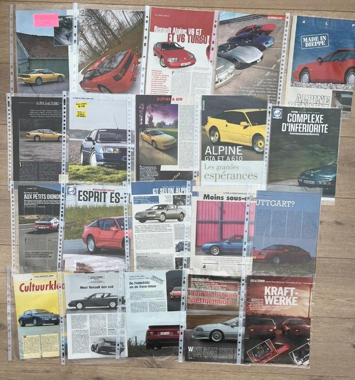 RENAULT ALPINE A610 & ALPINE GT - ARTIKELS, Boeken, Auto's | Folders en Tijdschriften, Renault, Ophalen of Verzenden