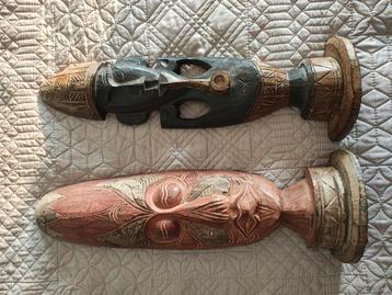 Masques africains en bois  beschikbaar voor biedingen