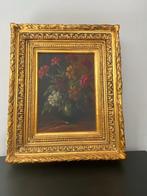 19e eeuws antiek olieverf schilderij in groots barok kader, Antiek en Kunst, Ophalen