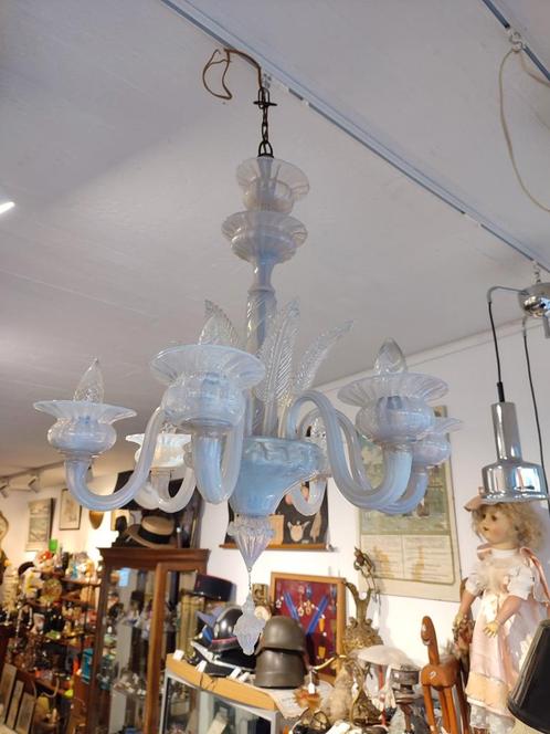 Antieke Murano luster opaal, Antiek en Kunst, Antiek | Verlichting, Ophalen