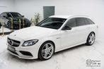 Mercedes-Benz C 63 AMG 4.0 bi-turbo break! Designo, Memory,, Auto's, Mercedes-Benz, Gebruikt, 8 cilinders, Wit, 5 deurs