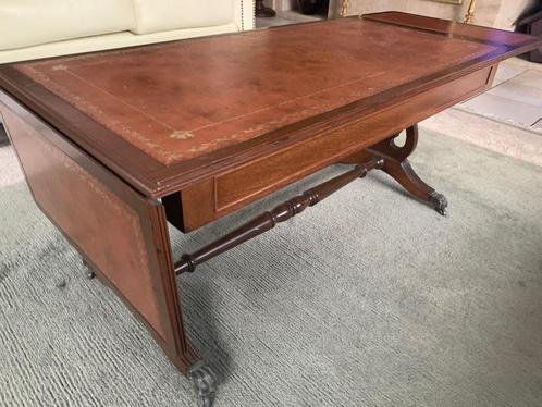 Salontafel antiek, Huis en Inrichting, Tafels | Salontafels, Gebruikt, Minder dan 50 cm, 100 tot 150 cm, Rechthoekig, Overige houtsoorten