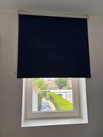2 verduisterende rolgordijnen (Luxaflex), Ophalen, Blauw, 100 tot 150 cm, 50 tot 100 cm