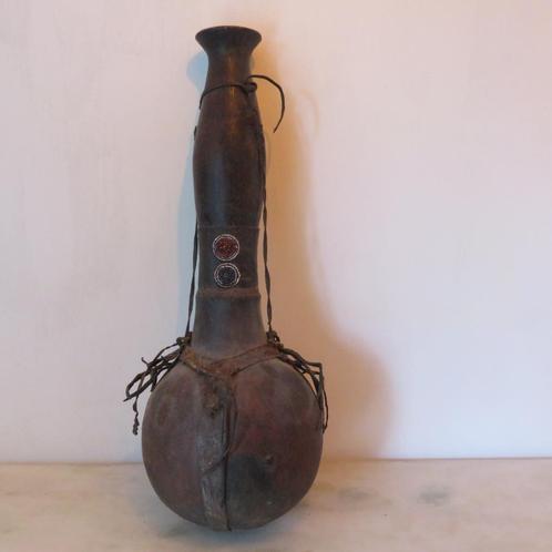 Turkana Kenia Kalebas Vooraardfles 1930-40, Antiek en Kunst, Kunst | Niet-Westerse kunst, Ophalen of Verzenden