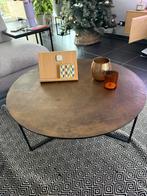 Salontafel 85x40 zwart/antiek brons goudkleur, Huis en Inrichting, Ophalen, Zo goed als nieuw, Metaal