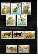 AZIË LAOS WILDE DIEREN 10 POSTZEGELS GESTEMPELD - SCAN, Ophalen of Verzenden, Gestempeld