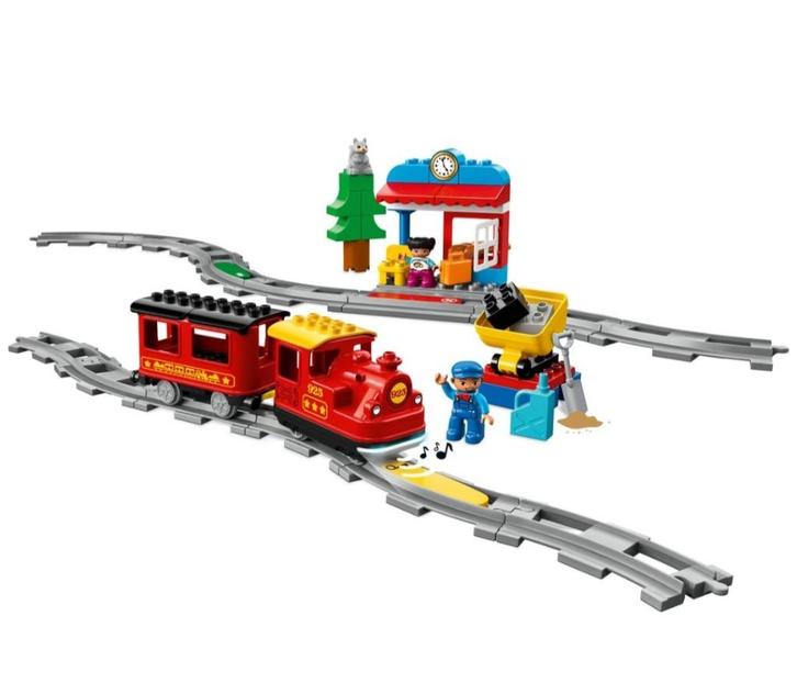Lego duplo stoomtrein, Kinderen en Baby's, Speelgoed | Duplo en Lego, Zo goed als nieuw, Duplo, Complete set, Ophalen of Verzenden