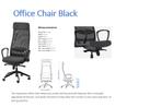 Office chair black, Huis en Inrichting, Bureaustoelen, Ergonomisch, Bureaustoel, Zo goed als nieuw, Zwart