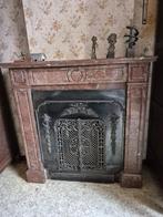 Marmeren Siershouw met gietijzeren haard, Huis en Inrichting, Haarden, Ophalen, Gebruikt