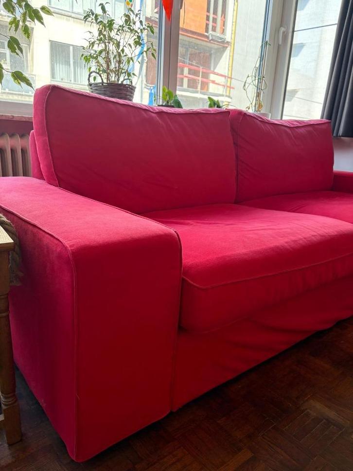 Comfortabele 3 zit met bijhorende zitbank, Huis en Inrichting, Zetels | Zetels, Gebruikt, Rechte bank, Driepersoons, 200 tot 250 cm