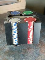 pokerset, Hobby en Vrije tijd, Een of twee spelers, Ophalen of Verzenden, Zo goed als nieuw