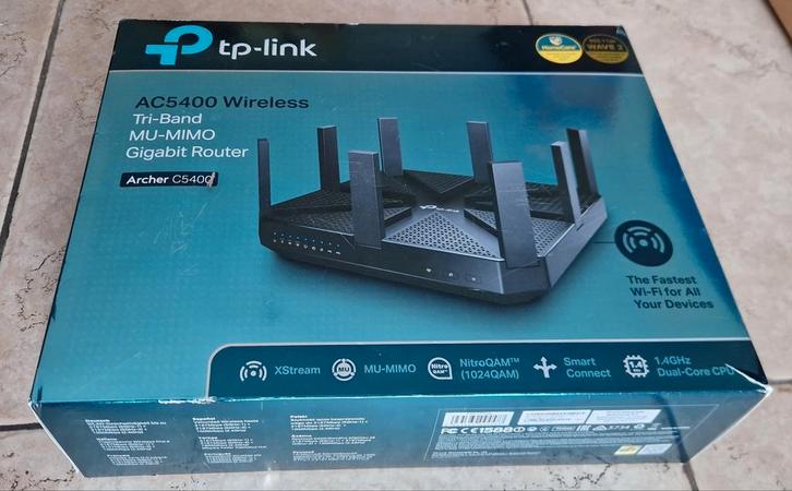 TP-Link Archer C5400. Wifi-band: Tri-band (2.4 GHz / 5 GHz /, Kleding | Heren, Schoenen, Zwart, Ophalen