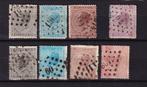 België 1865-1866 Ts OBP 17 en 21 (Leopold I) puntstempels, Verzenden, Gestempeld, Gestempeld