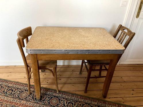 Formica tafel, Huis en Inrichting, Tafels | Eettafels, Gebruikt, Metaal, Ophalen