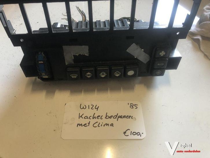 Mercedes w124 kachelbediening Clima  1985, Auto-onderdelen, Dashboard en Schakelaars, Gebruikt, Ophalen of Verzenden
