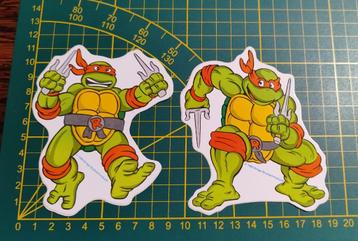 Lot 2x stickers Turtles 1990 Mirage studios