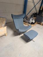 Design chaise longue met voetenbank, Ophalen, Zo goed als nieuw