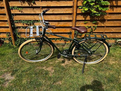 Stadsfiets - Decathlon Elops 520 – Kaki Groen – Heren – L/XL, Fietsen en Brommers, Fietsen | Heren | Herenfietsen, Zo goed als nieuw