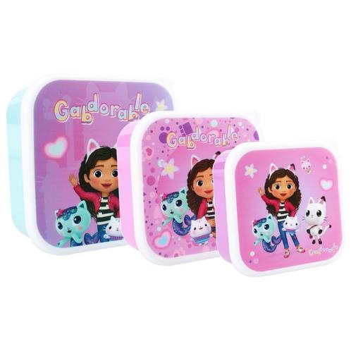 Gabby's Poppenhuis Snackbox - Set van 3, Diversen, Schoolbenodigdheden, Nieuw, Ophalen of Verzenden