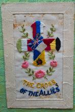 Ww1 postkaart Cross of the Allies, Verzamelen, Ophalen of Verzenden