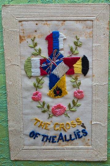 Ww1 postkaart Cross of the Allies beschikbaar voor biedingen