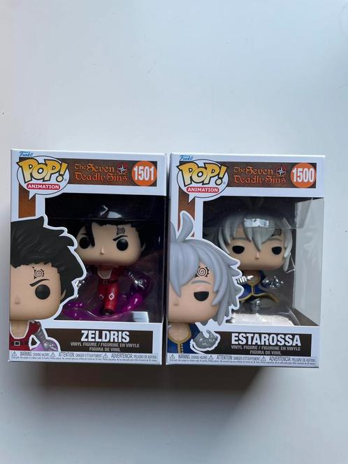 Set 2 Funko Pop Seven Deadly Sins Estarossa-figuren zeldris, Verzamelen, Beelden en Beeldjes, Ophalen of Verzenden