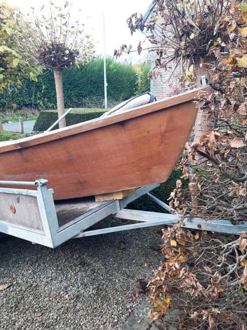 Roeiboot en toebehoren met aanhangwagen, Enlèvement, Comme neuf