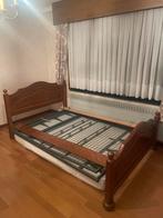 Klassiek houten tweepersoonsbed 150x210, Antiek en Kunst, Ophalen