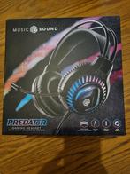 Music Sound HEADBMSPREDATORK, Audio, Tv en Foto, Hoofdtelefoons, Ophalen of Verzenden, Zo goed als nieuw, Op oor (supra aural)