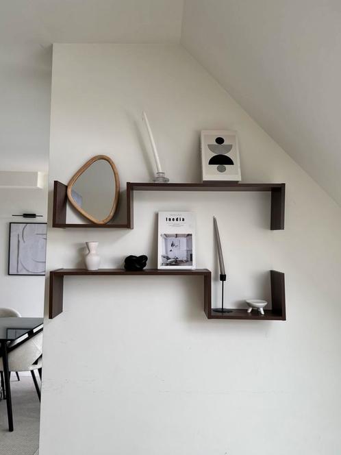 2 étagères bois originales / 2 houten originele wandplanken, Huis en Inrichting, Woonaccessoires | Wandplanken en Boekenplanken