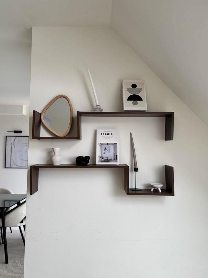 2 étagères bois originales / 2 houten originele wandplanken, Huis en Inrichting, Woonaccessoires | Wandplanken en Boekenplanken