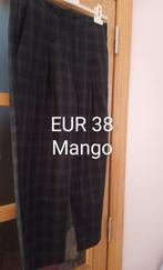 Pantalon femme à carreaux verts noir médium, Noir, Taille 38/40 (M), Mango, Enlèvement