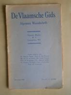 "De Vlaamsche Gids: Algemeen Tijdschrift", Ophalen of Verzenden, Gelezen, Overige typen