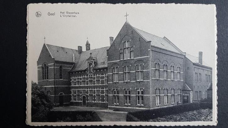 Geel Het Wezenhuis L'Orphelinat, Verzamelen, Postkaarten | België, Ongelopen, Antwerpen, 1940 tot 1960, Ophalen of Verzenden