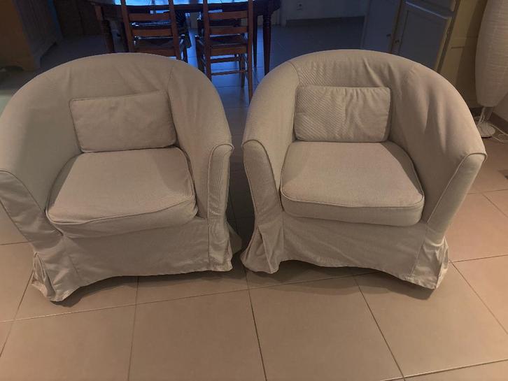 Fauteuils Tullsta, Huis en Inrichting, Fauteuils, Gebruikt, Stof, 75 tot 100 cm, Minder dan 75 cm, Ophalen