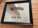 Kader met spiegel whitebread - reclame bier, Ophalen of Verzenden, Gebruikt, Overige typen, Overige merken