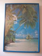 Paysage idyllique de Bali encadré artisanalement, Maison & Meubles, Enlèvement ou Envoi, Comme neuf, Photo ou Poster, Création originale