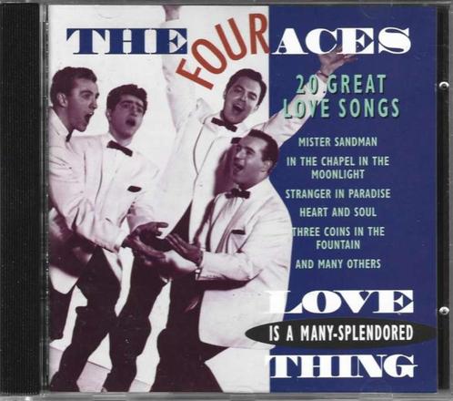 CD  The Four Aces – 20 Great Love Songs, Cd's en Dvd's, Cd's | Pop, Zo goed als nieuw, 1980 tot 2000, Ophalen of Verzenden
