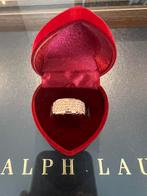 Nieuwe ring maat 54 met strass steentjes, Handtassen en Accessoires, Ringen, Nieuw, Ophalen of Verzenden, 17 tot 18, Goud