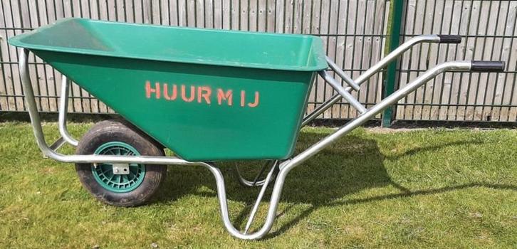 Te huur, Tuin en Terras, Kruiwagens, Eenwielig, Ophalen of Verzenden