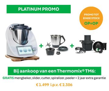 Thermomix 6 - Platium promo - Nog te koop tot eind MEI  beschikbaar voor biedingen