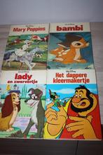4 Walt Disney boeken jeugdbibliotheek, nr8,11,13,17 1974 ..., Ophalen of Verzenden, Overige figuren, Gebruikt, Overige typen