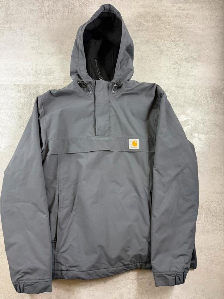 Veste Carhartt WIP Nimbus Pullover – Gris – Taille S, Kleding | Heren, Jassen | Winter, Zo goed als nieuw, Maat 46 (S) of kleiner