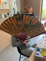 Éventail chinois ancien, Handtassen en Accessoires, Paraplu's, Ophalen, Gebruikt