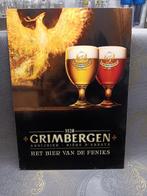 Bordje Grimbergen in kunststof, Verzamelen, Reclamebord, Gebruikt, Ophalen of Verzenden