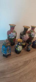 11 Vintage Chinese cloisonne met voet stuk in totaal, Ophalen of Verzenden
